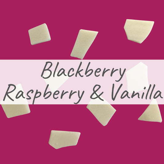 Blackberry, Raspberry & Vanilla - Scented Soy Melt Pieces 70g