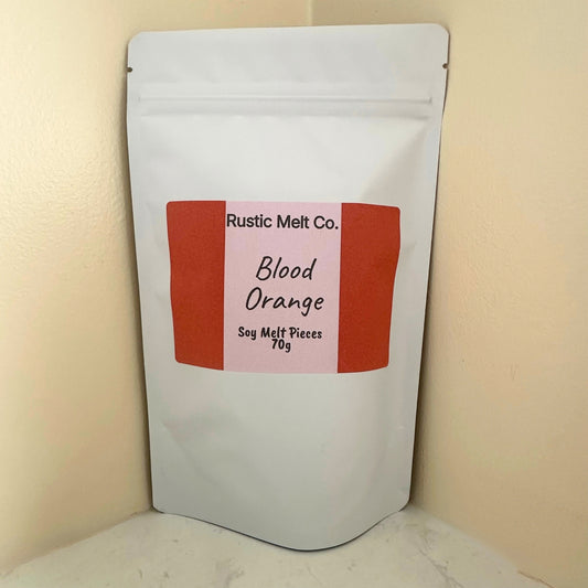 Blood Orange handmade soy wax melts 70g resealable pouch
