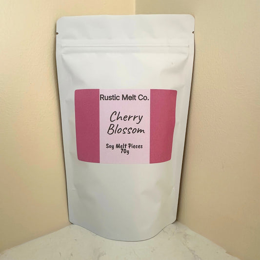 Cherry Blossom handmade soy wax melts 70g resealable pouch