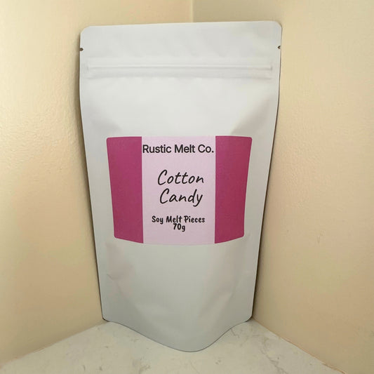 Cotton Candy handmade soy wax melts 70g resealable pouch