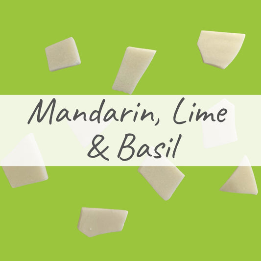 Mandarin, Lime & Basil - Scented Soy Melt Pieces 70g