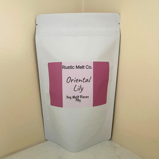 Oriental Lily handmade soy wax melts 70g resealable pouch